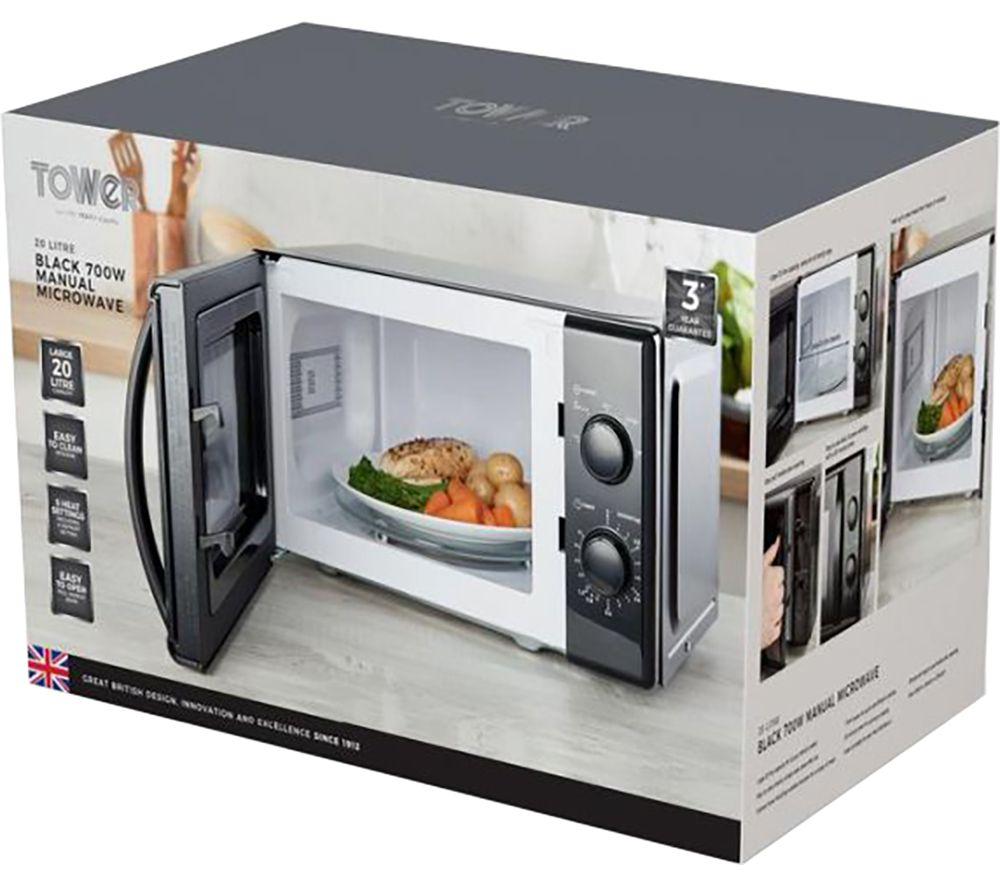 TOWER T24034BLK Solo Microwave - Black
