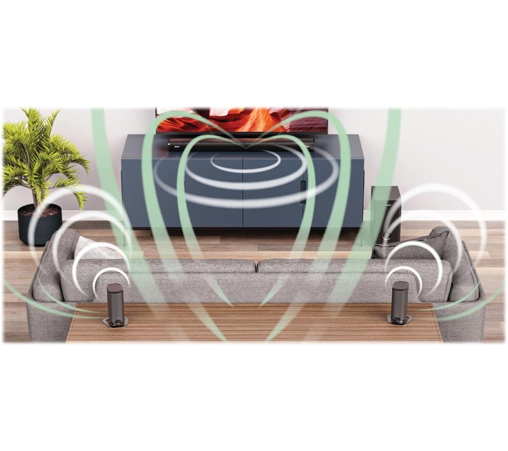 MAJORITY Everest 5.1 Wireless Sound Bar - Black