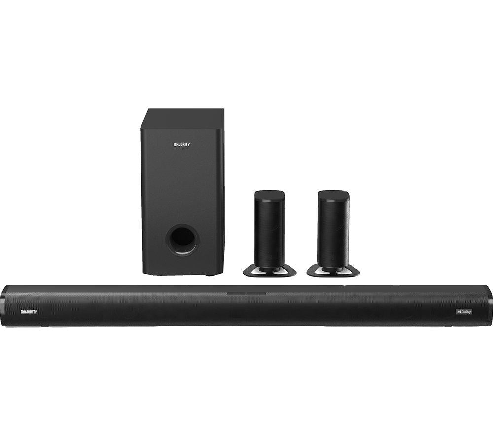 MAJORITY Everest 5.1 Wireless Sound Bar - Black