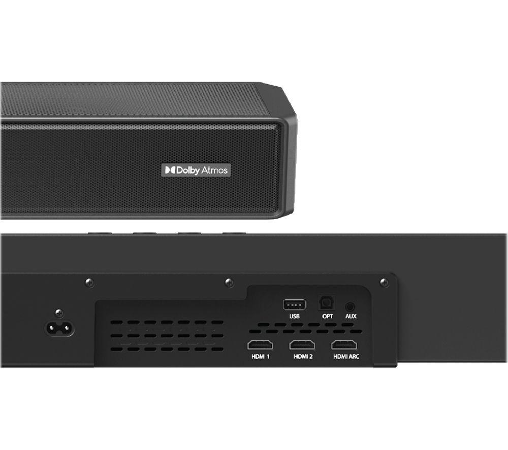 MAJORITY Sierra Plus 2.1.2 Wireless Sound Bar with Dolby Atmos - Black