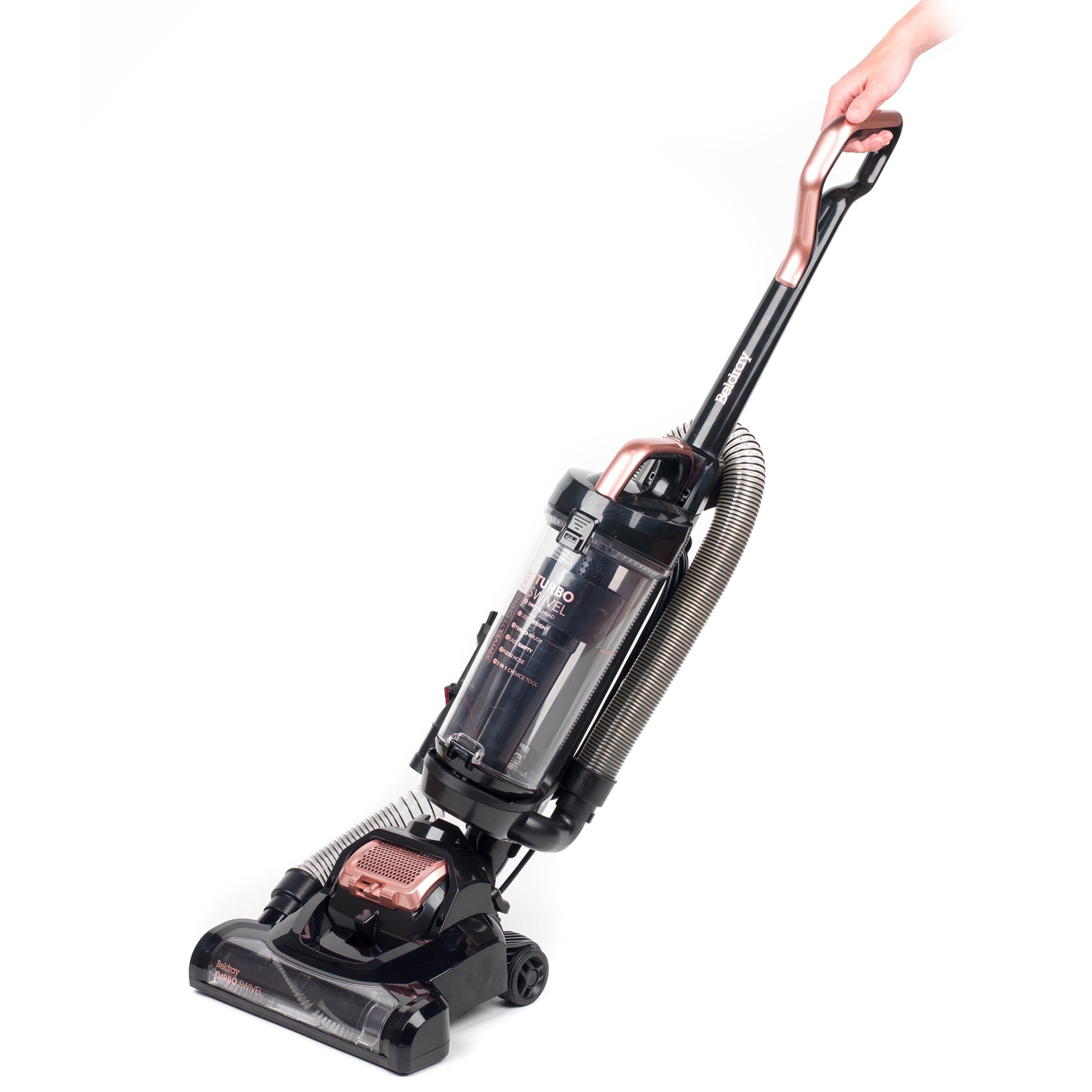 BELDRAY Turbo Swivel BEL0648NRG Upright Bagless Vacuum Cleaner - Black & Rose Gold