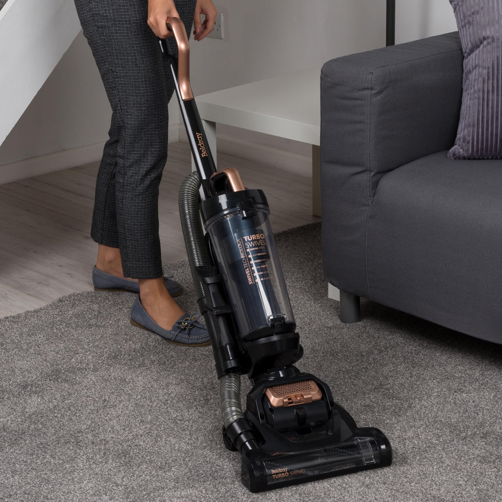 BELDRAY Turbo Swivel BEL0648NRG Upright Bagless Vacuum Cleaner - Black & Rose Gold