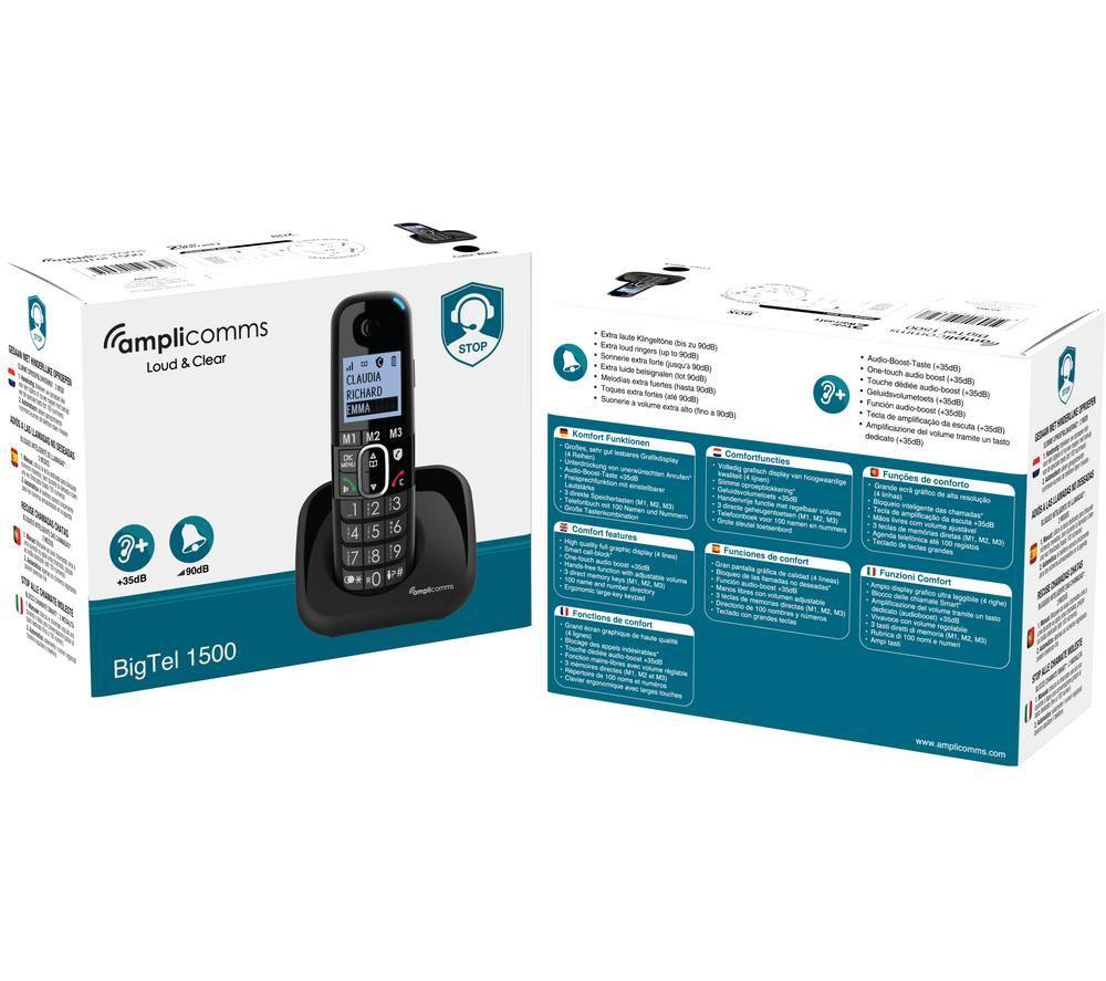 AMPLICOMMS BigTel 1500 Cordless Phone
