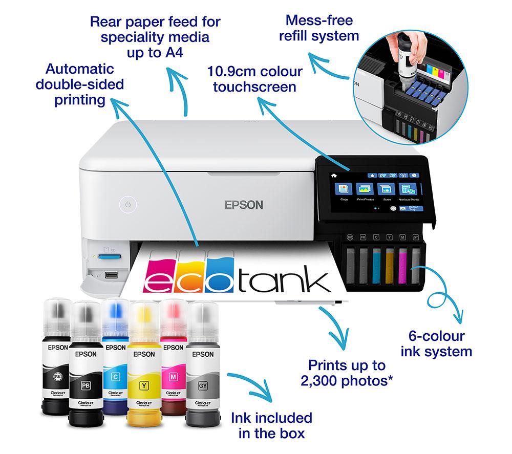 EPSON EcoTank ET-8500 All-in-One Wireless Photo Printer