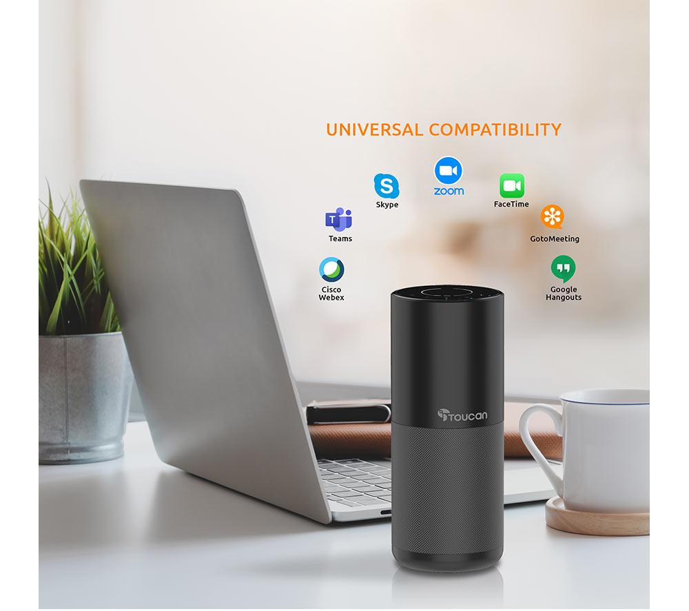 TOUCAN S100 Bluetooth Conference Speaker - Black