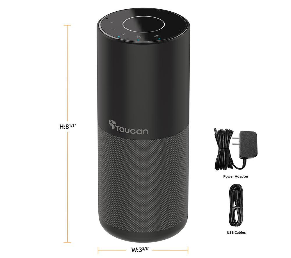 TOUCAN S100 Bluetooth Conference Speaker - Black