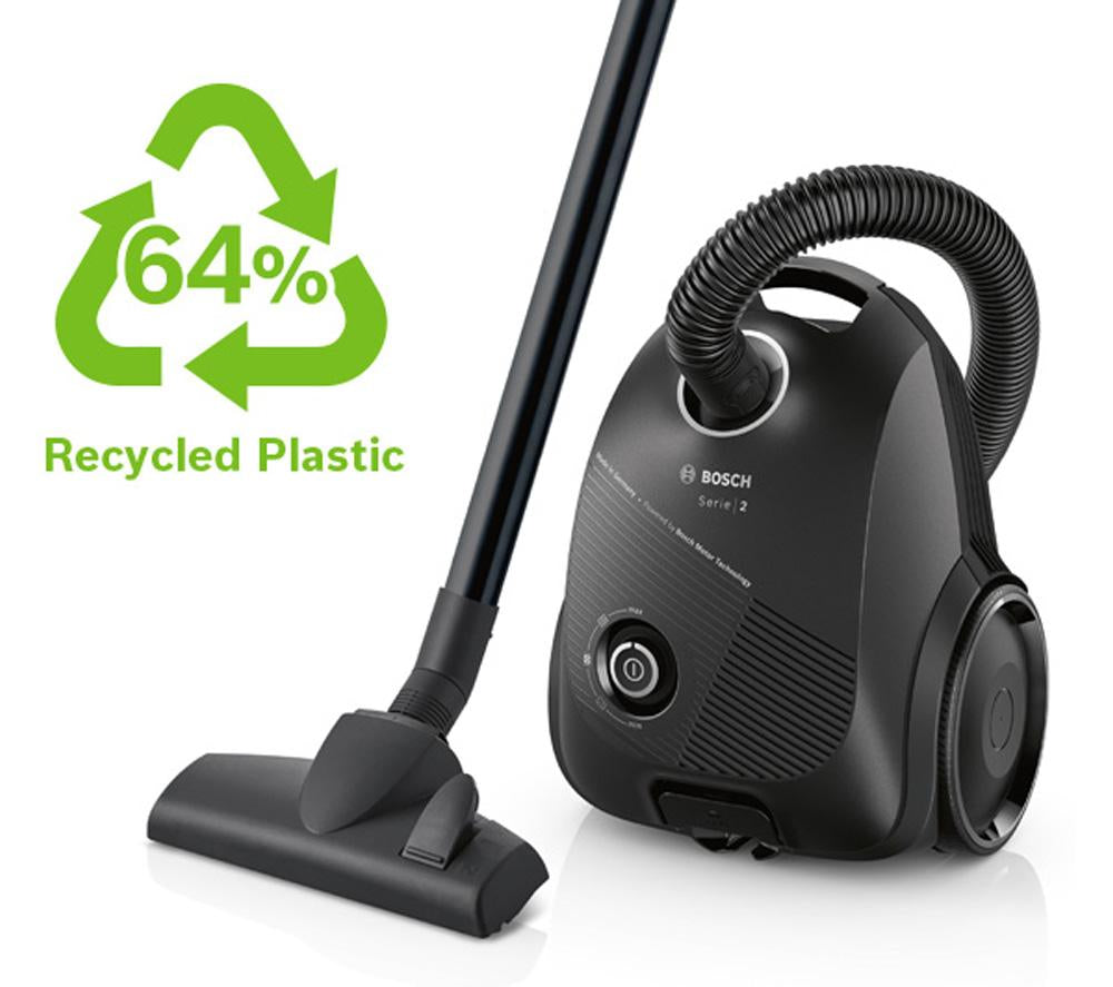 Aspiradora de cilindro con bolsa BOSCH Serie 2 ProEco BGBS2BA1GB - Negra