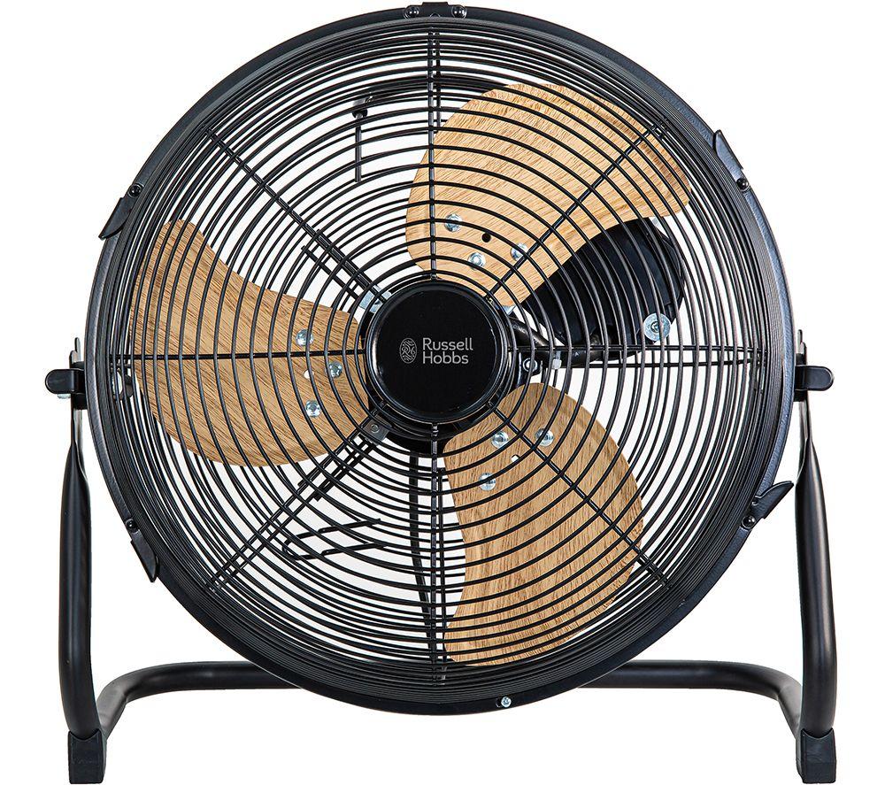 RUSSELL HOBBS RHGF1221WDB Portable 12" Floor Fan - Black