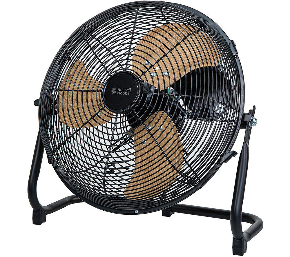 RUSSELL HOBBS RHGF1221WDB Portable 12" Floor Fan - Black
