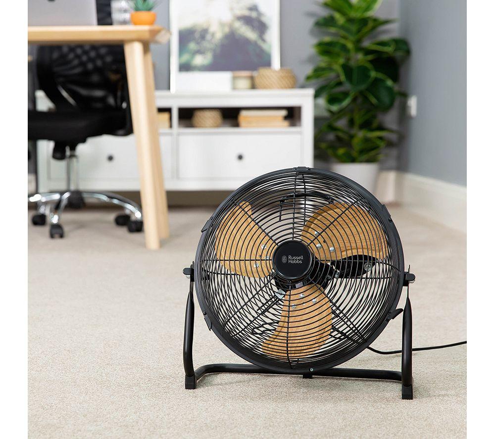 RUSSELL HOBBS RHGF1221WDB Portable 12" Floor Fan - Black