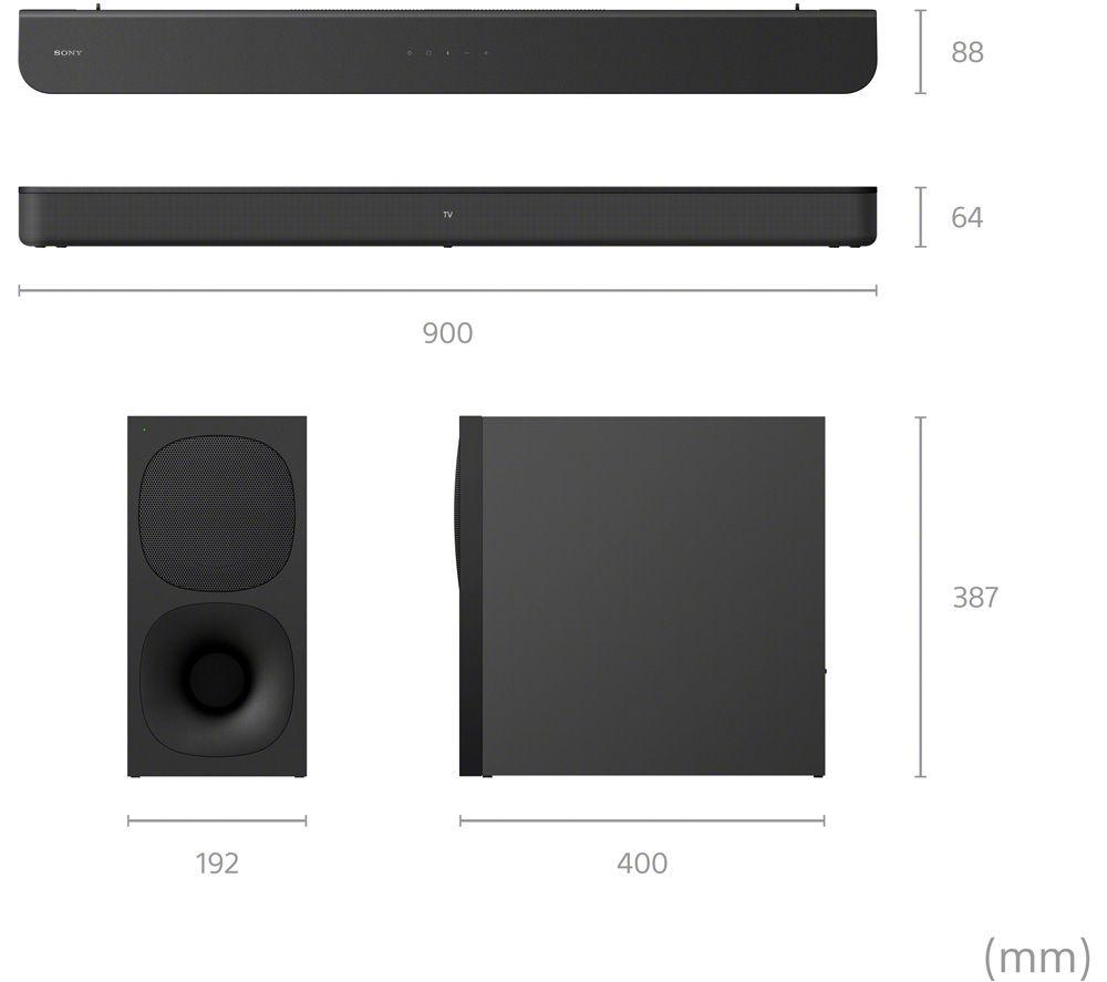 Barra de sonido inalámbrica SONY HT-SD40 2.1