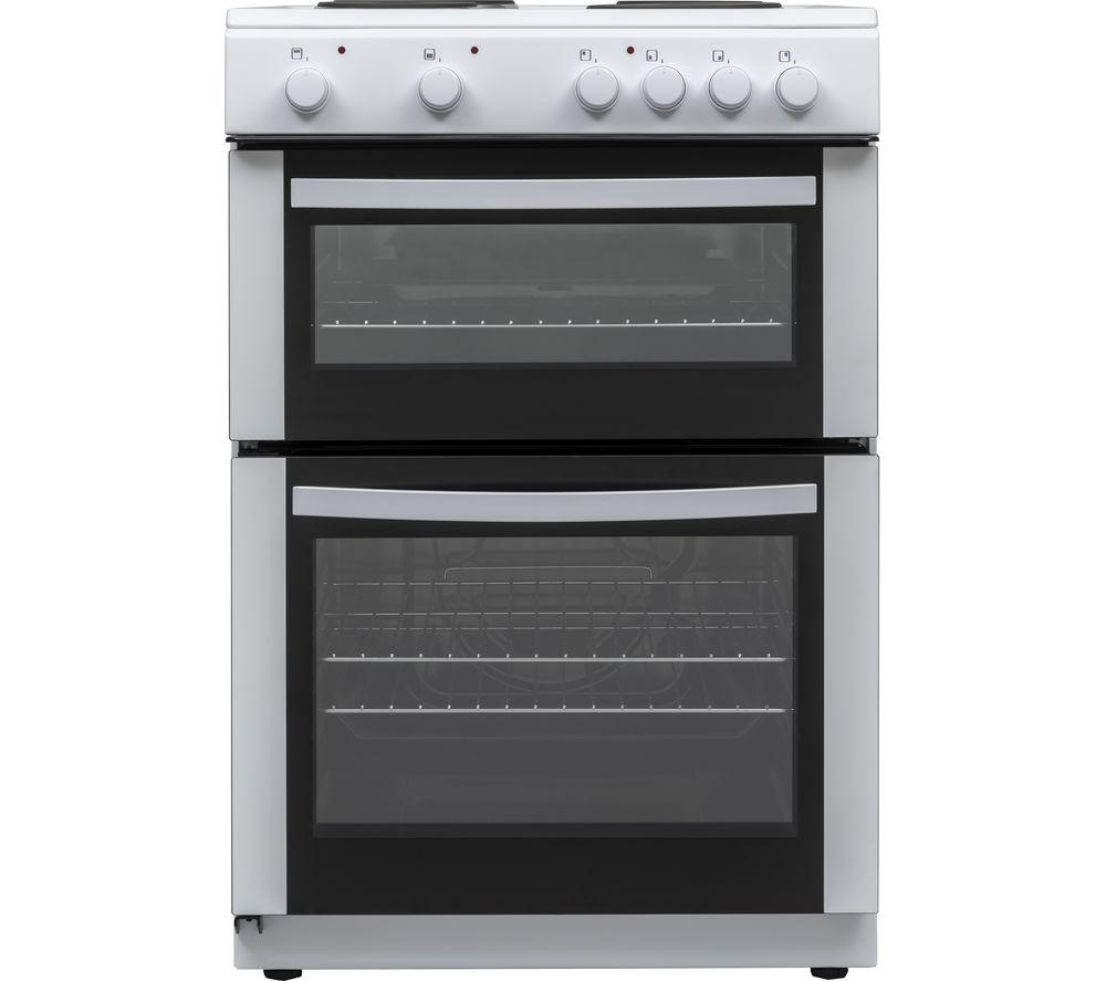 ESSENTIALS CFTE60W22 60 cm Electric Solid Plate Cooker - White