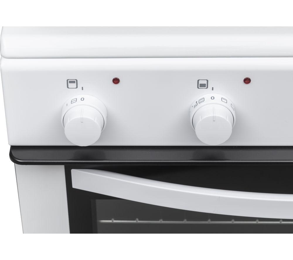 ESSENTIALS CFTE60W22 Cocina eléctrica de placa sólida de 60 cm - Blanca