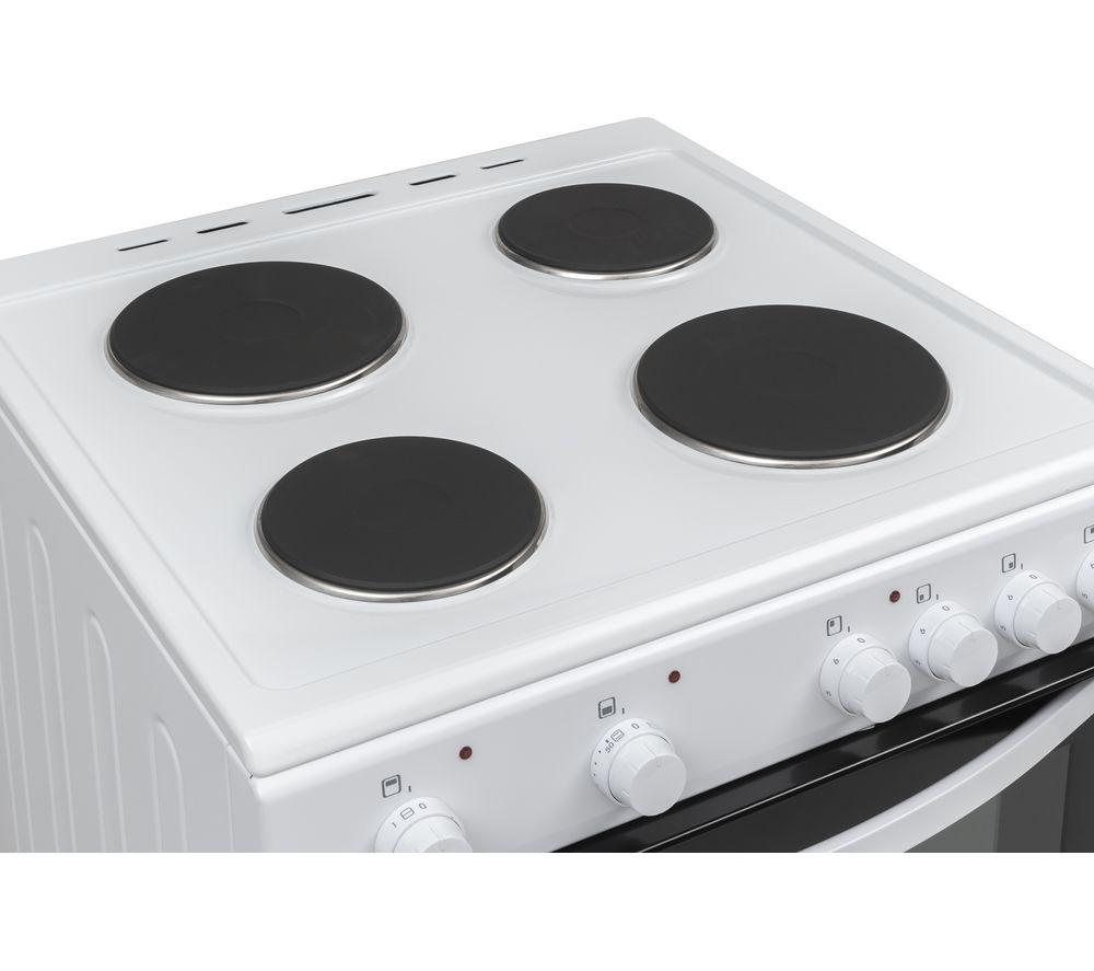 ESSENTIALS CFTE60W22 Cocina eléctrica de placa sólida de 60 cm - Blanca
