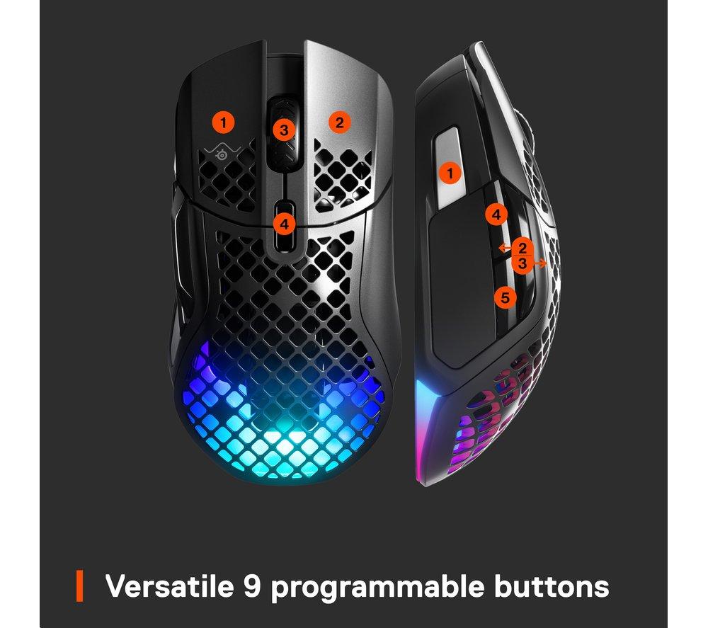 STEELSERIES Aerox 5 RGB Wireless Optical Gaming Mouse