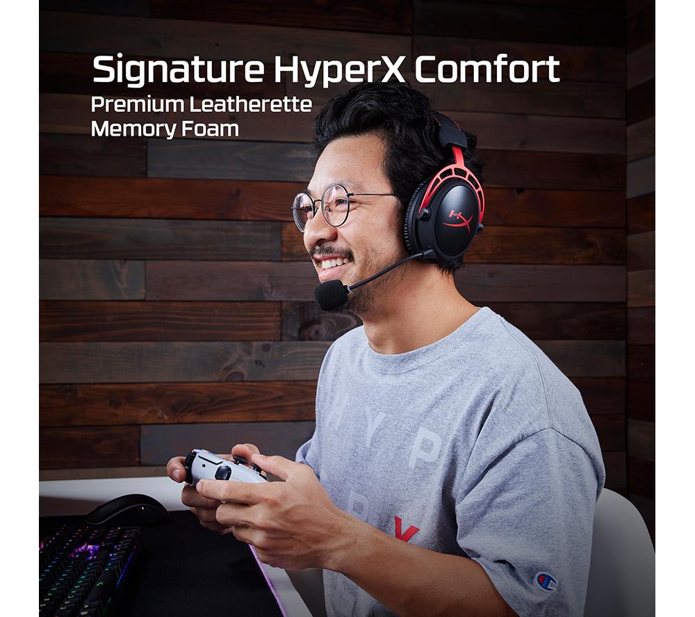 HYPERX Cloud Alpha Wireless Gaming Headset Schwarz & Rot