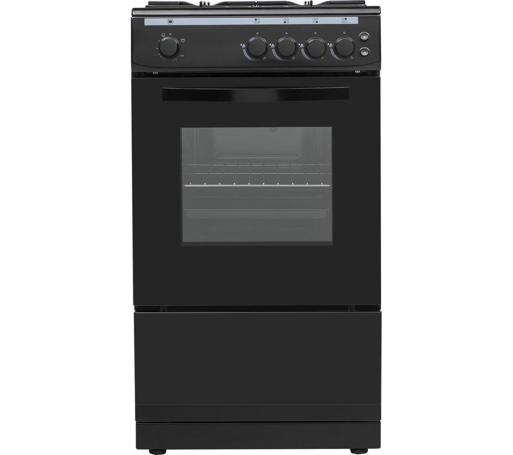 ESSENTIALS CFSGBK22 50 cm Gas Cooker - Black