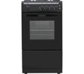 ESSENTIALS CFSGBK22 50 cm Gas Cooker - Black