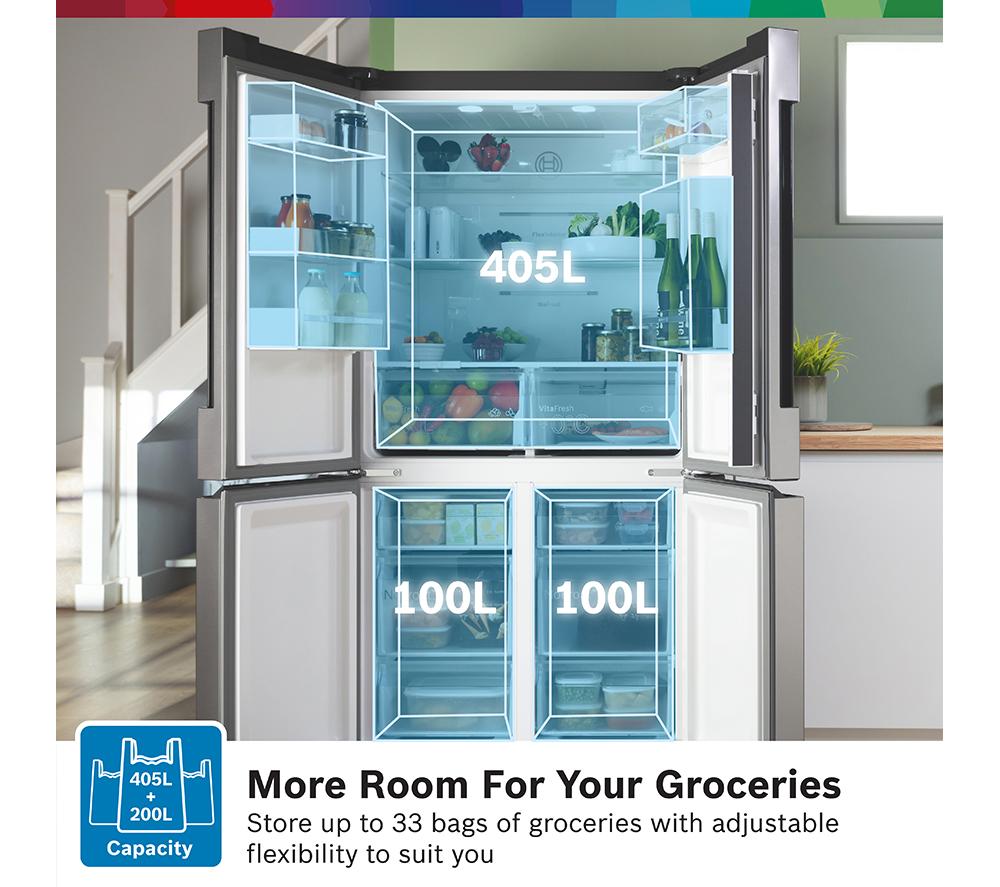 BOSCH Series 4 KFN96VPEAG Fridge Freezer - Inox