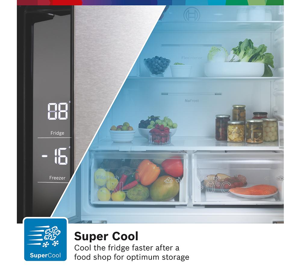 BOSCH Series 4 KFN96VPEAG Fridge Freezer - Inox