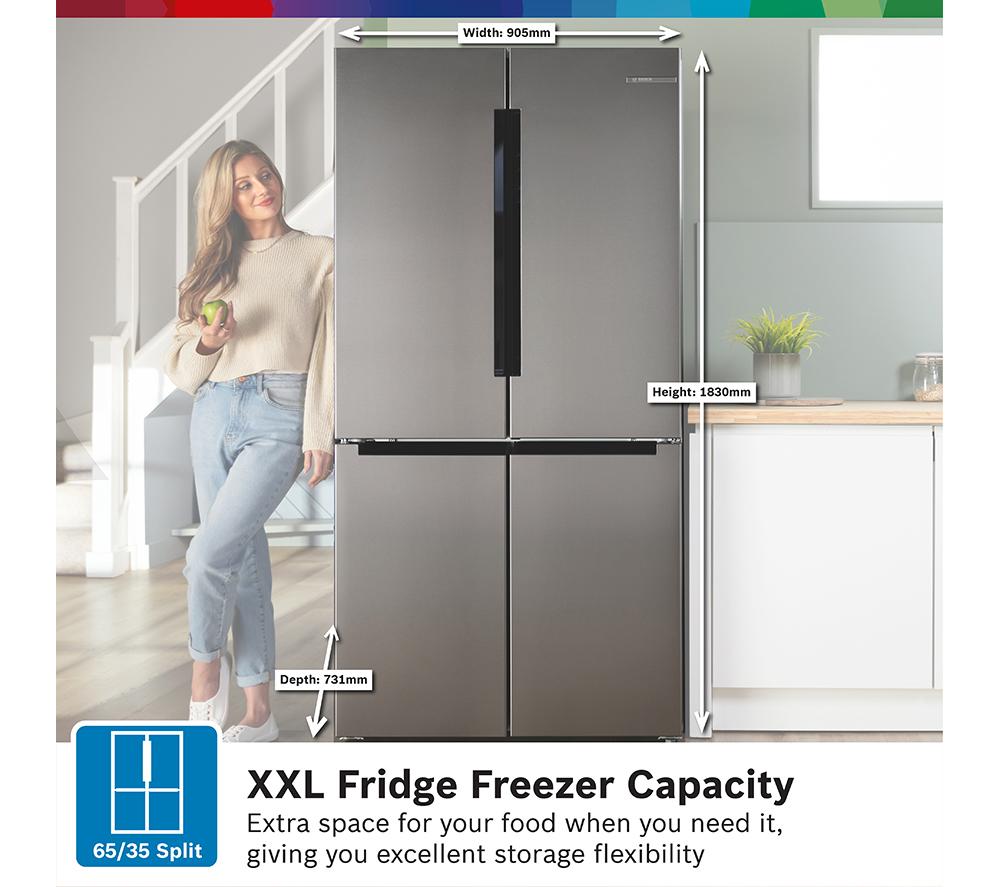 BOSCH Series 4 KFN96VPEAG Fridge Freezer - Inox