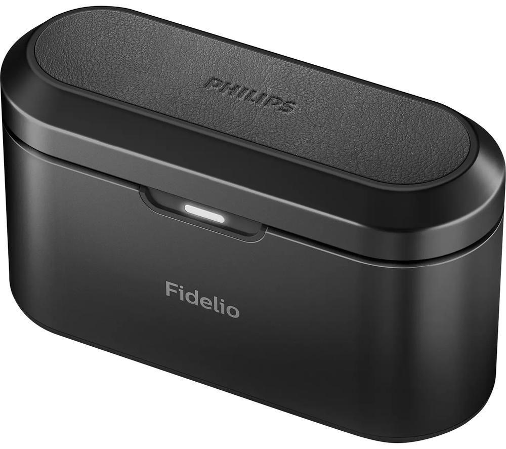 PHILIPS Fidelio T1BK/00 Wireless Bluetooth Noise-Cancelling Earbuds - Black