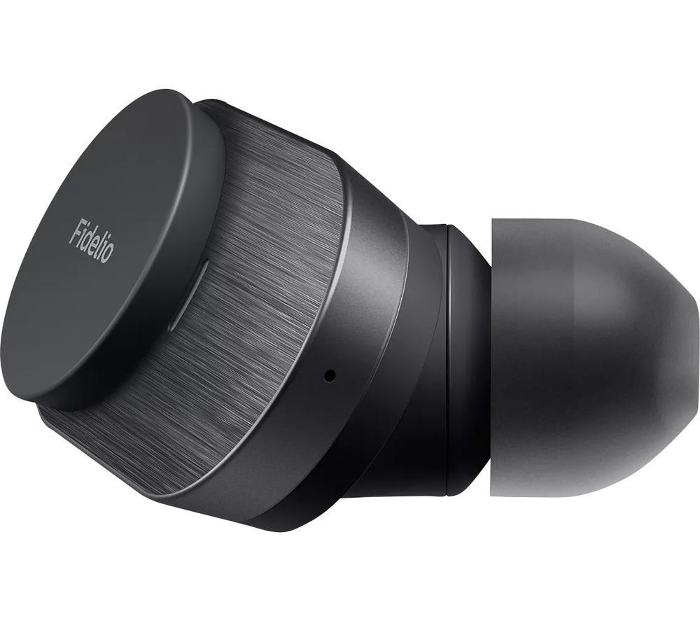 PHILIPS Fidelio T1BK/00 Wireless Bluetooth Noise-Cancelling Earbuds - Black