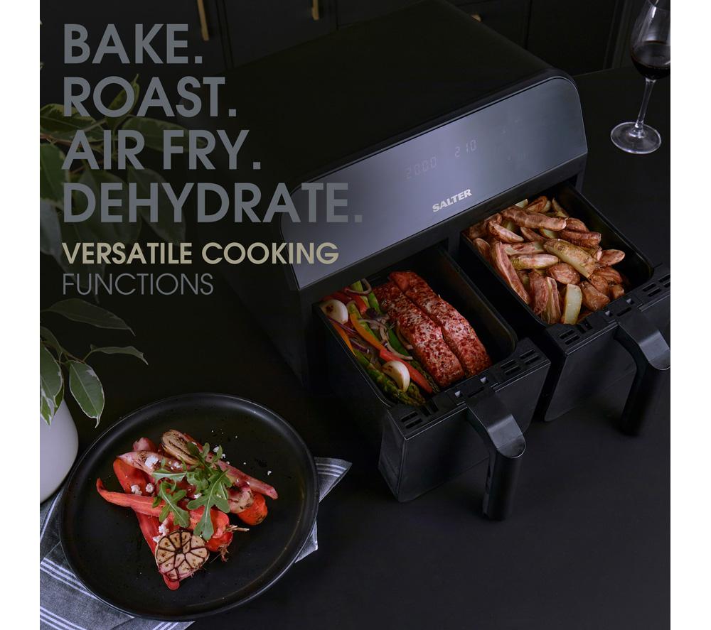 SALTER EK4750 7.4L Dual Air Fryer Pro - Black
