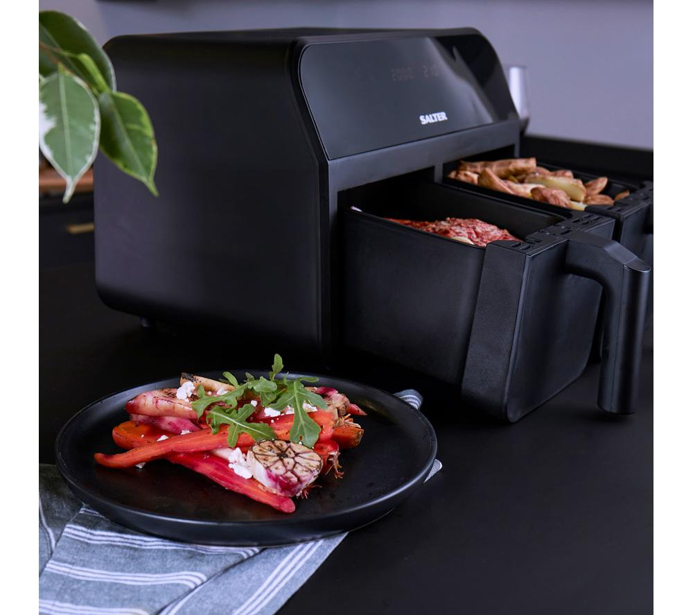 SALTER EK4750 7.4L Dual Air Fryer Pro - Black