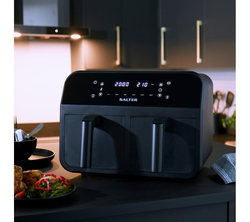SALTER EK4750 7.4L Dual Air Fryer Pro - Black