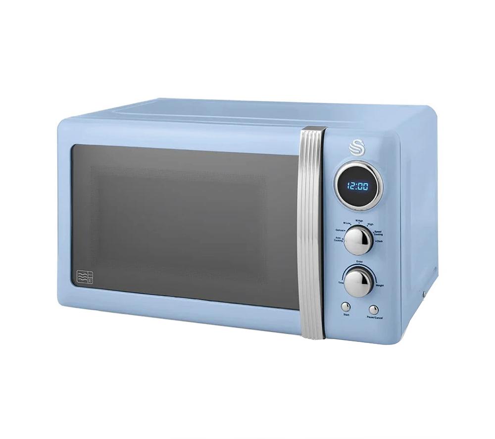 SWAN Retro SM22030LBLN Solo Microwave - Blue