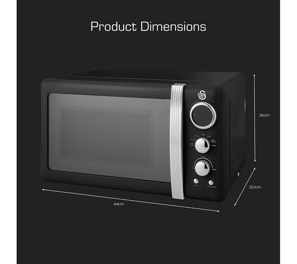 SWAN Retro SM22030LBN Horno microondas individual - Negro