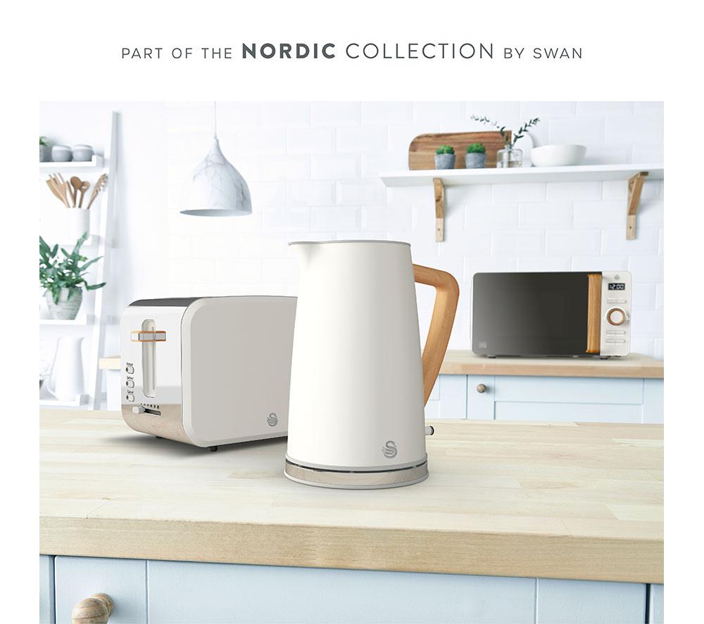 SWAN Nordic SM22036LWHTN Microondas individual - Blanco