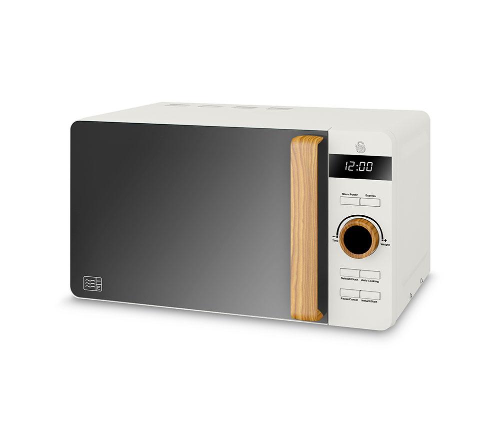 SWAN Nordic SM22036LWHTN Solo Microwave - White