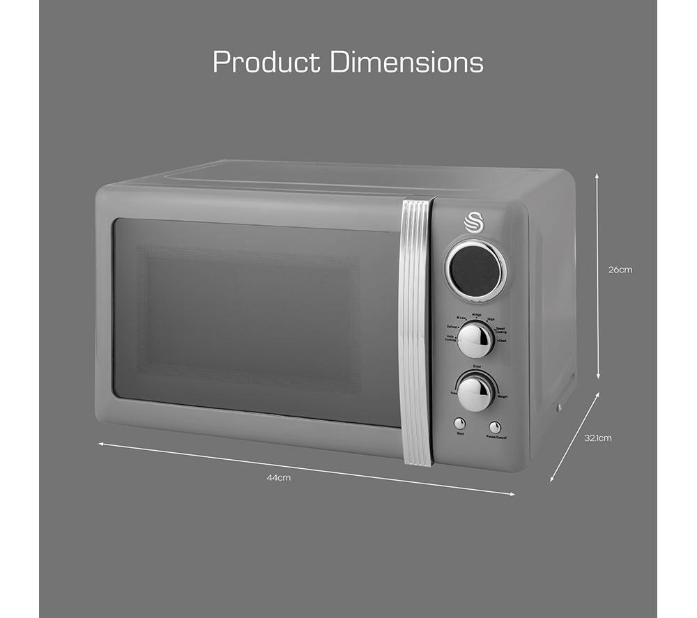 SWAN Retro SM22030LGRN Microondas Individual - Gris