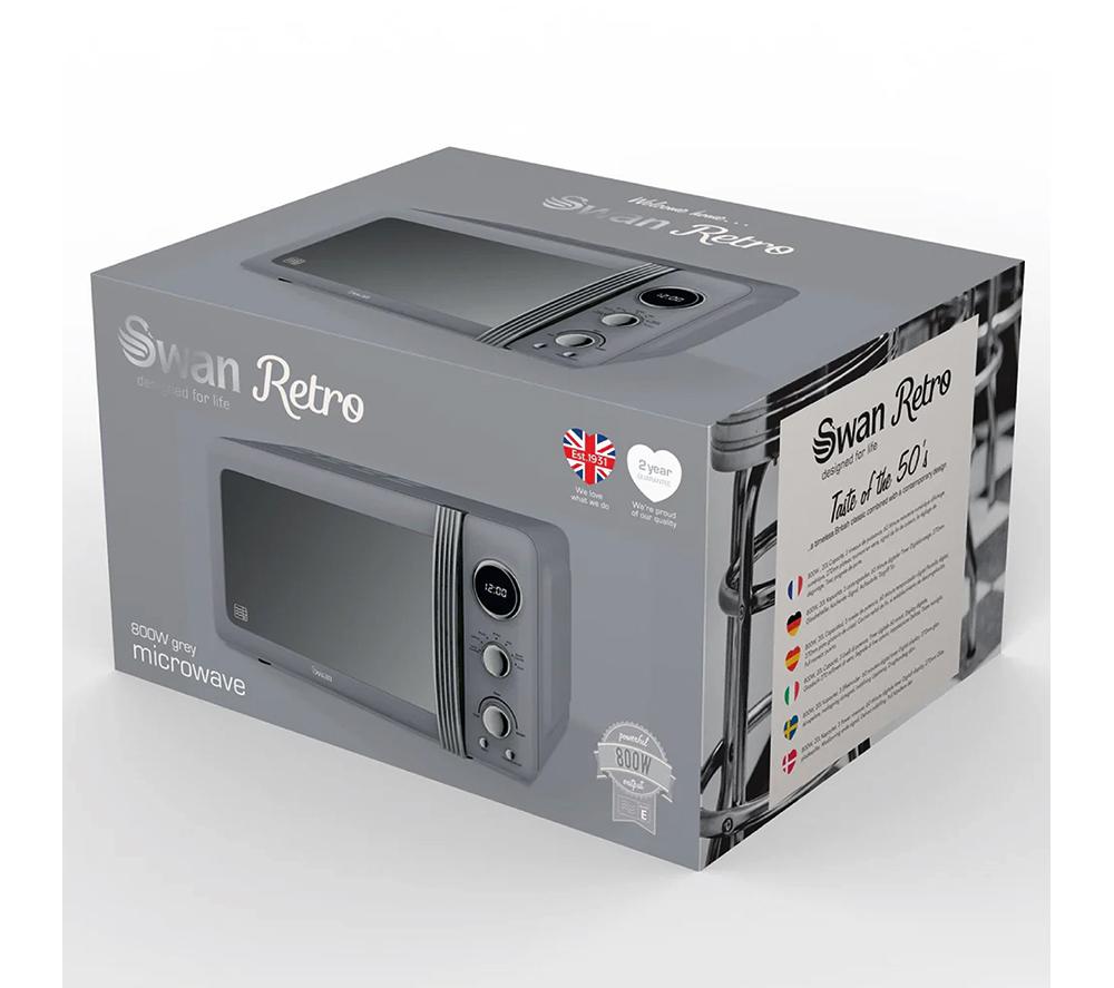 SWAN Retro SM22030LGRN Microondas Individual - Gris