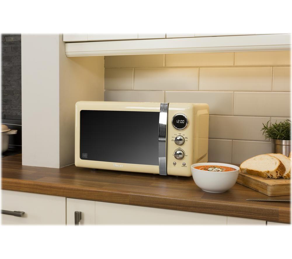 SWAN Retro SM22030CN Solo Microwave - Cream