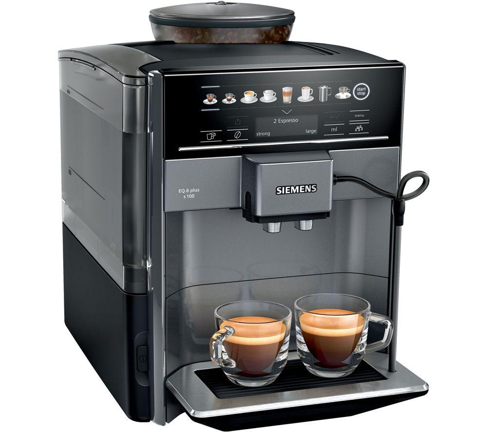 SIEMENS TE651209GB EQ6 S100 Kaffeevollautomat - Titanium