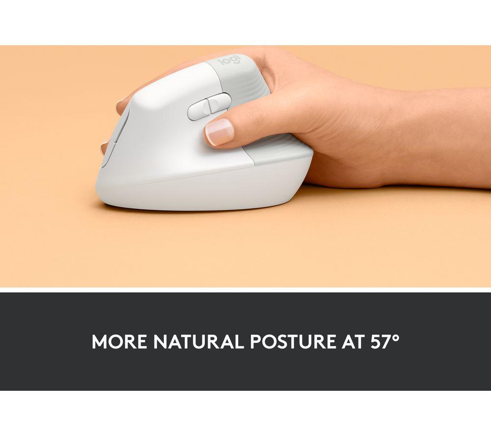 Ratón óptico ergonómico vertical LOGITECH Lift - Blanco