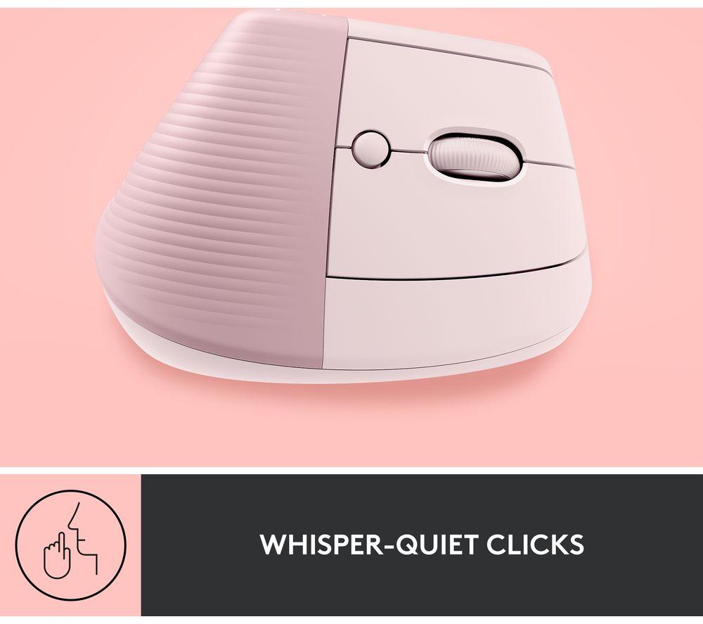 Ratón óptico ergonómico vertical LOGITECH Lift - Rosa
