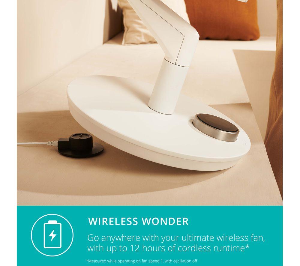 DUUX Whisper Flex Ultimate DXCF15UK 13.8” Smart Cordless Pedestal Fan with Battery Pack - White