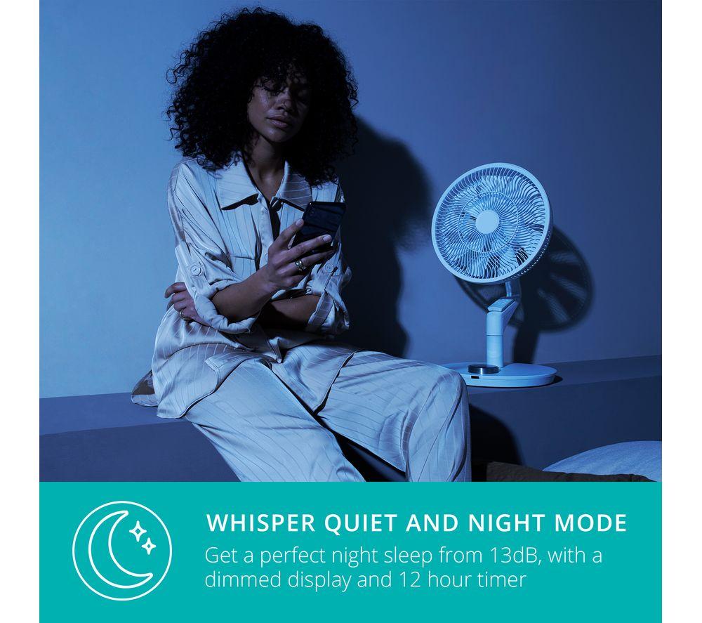 DUUX Whisper Flex Ultimate DXCF15UK 13.8” Smart Cordless Pedestal Fan with Battery Pack - White