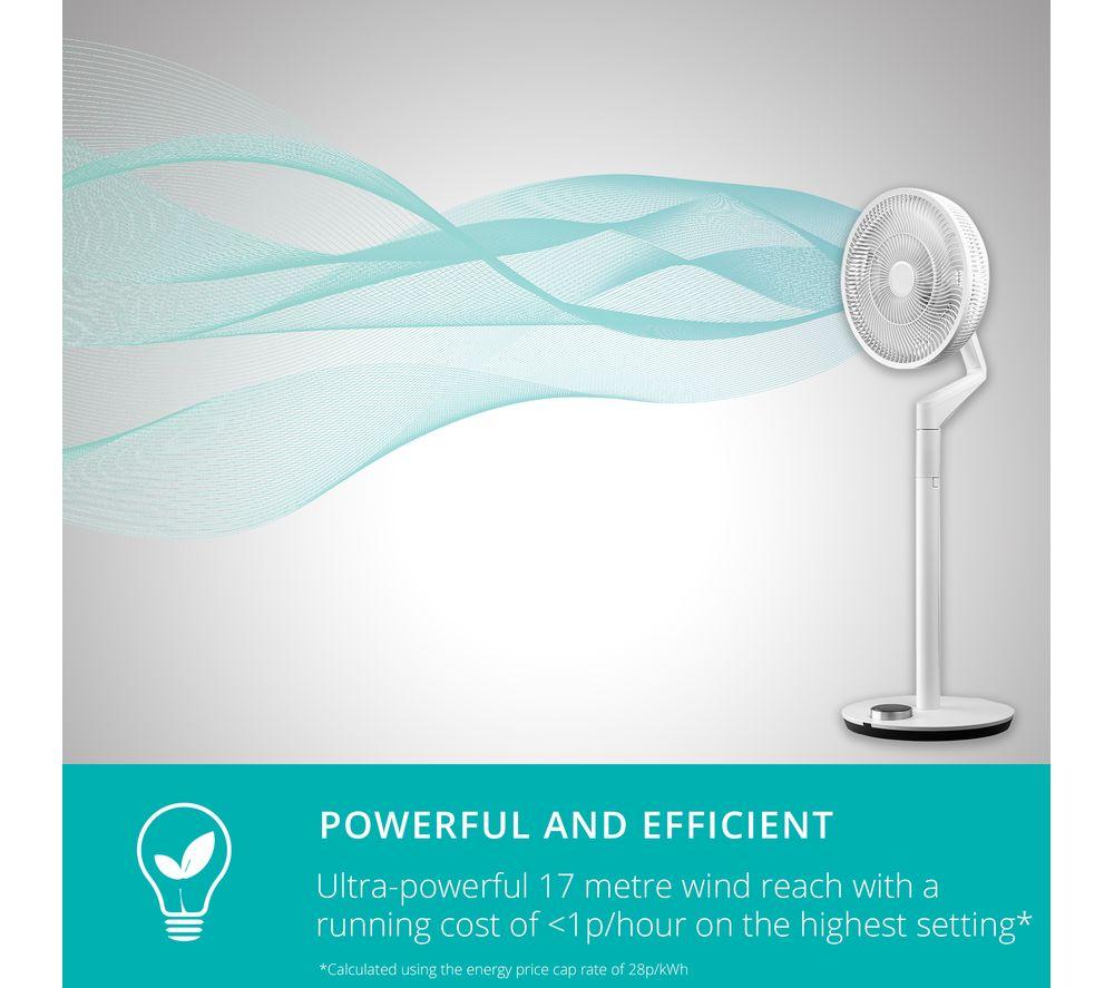 DUUX Whisper Flex Ultimate DXCF15UK 13.8” Smart Cordless Pedestal Fan with Battery Pack - White
