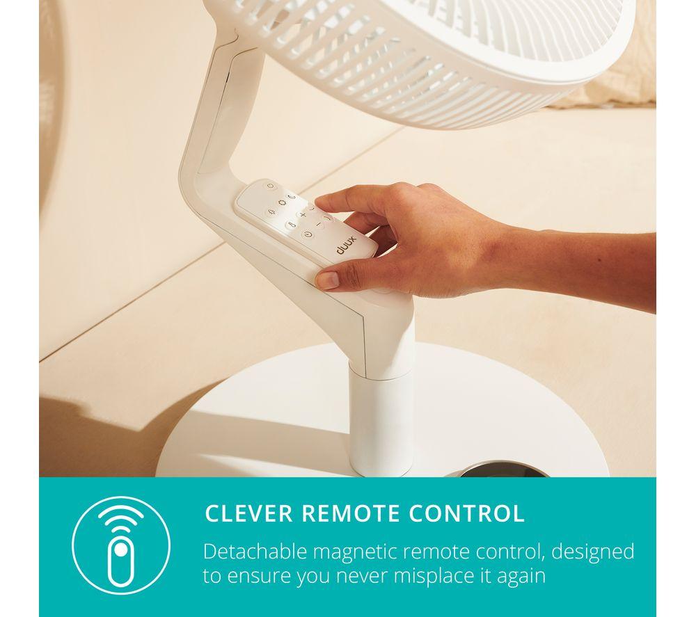 DUUX Whisper Flex Ultimate DXCF15UK 13.8” Smart Cordless Pedestal Fan with Battery Pack - White