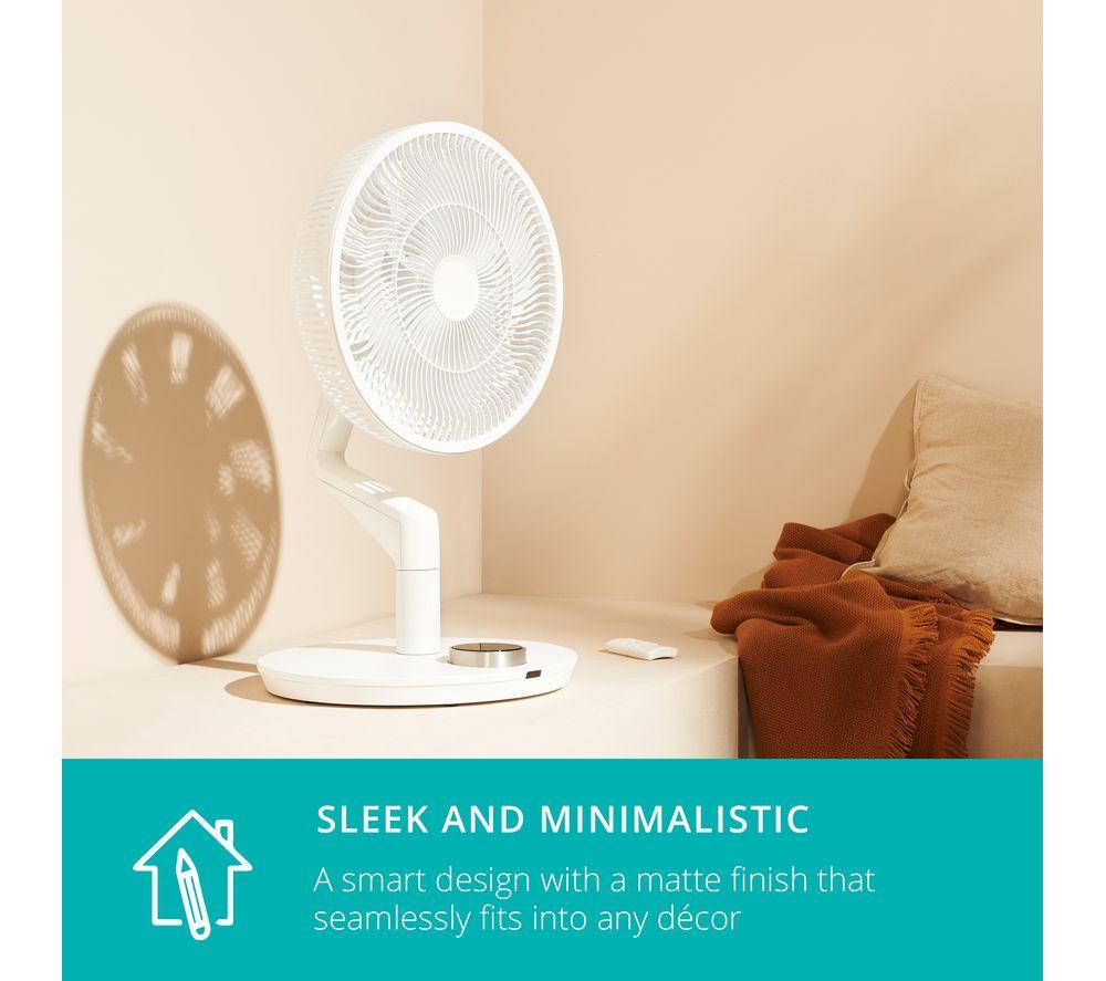 DUUX Whisper Flex Ultimate DXCF15UK 13.8” Smart Cordless Pedestal Fan with Battery Pack - White