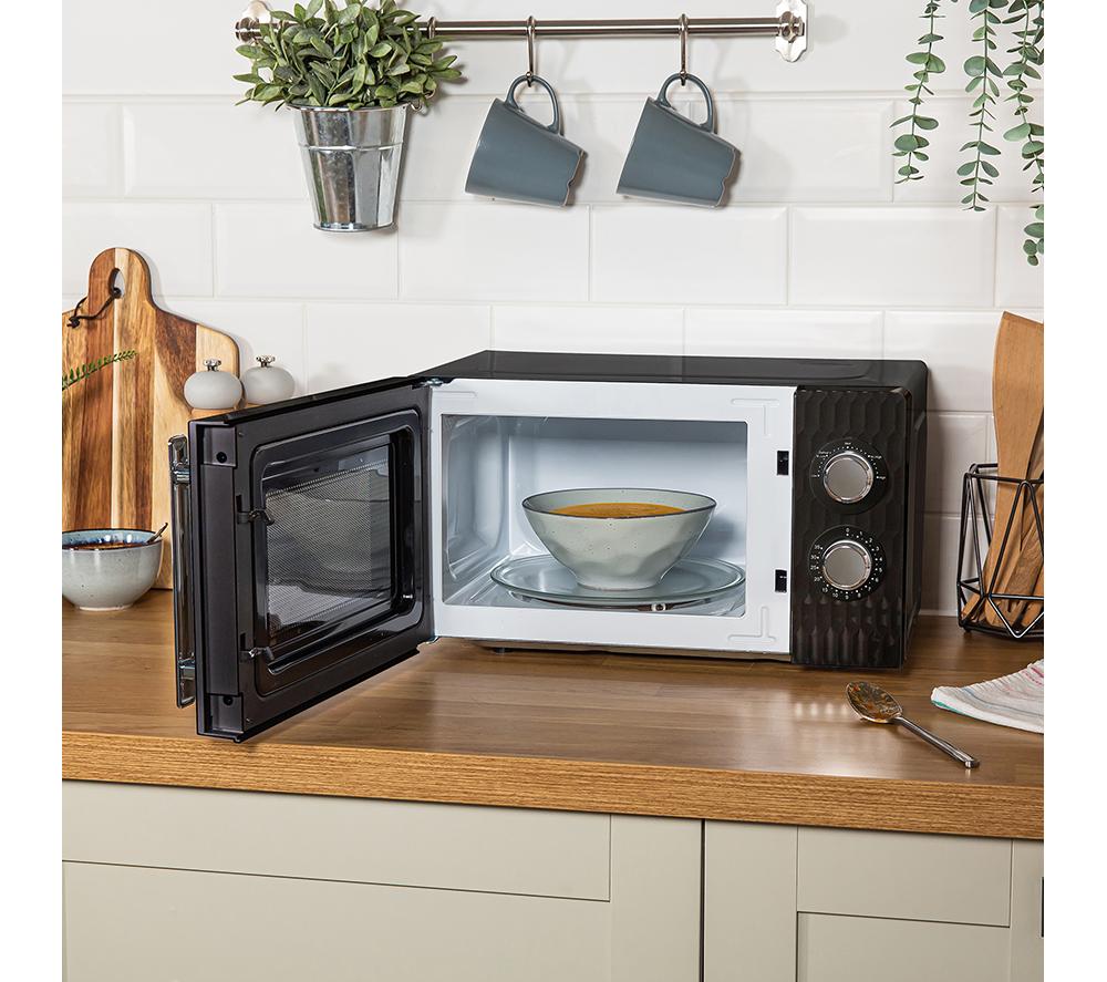 RUSSELL HOBBS Honeycomb RHMM715B Compact Solo Microwave - Black