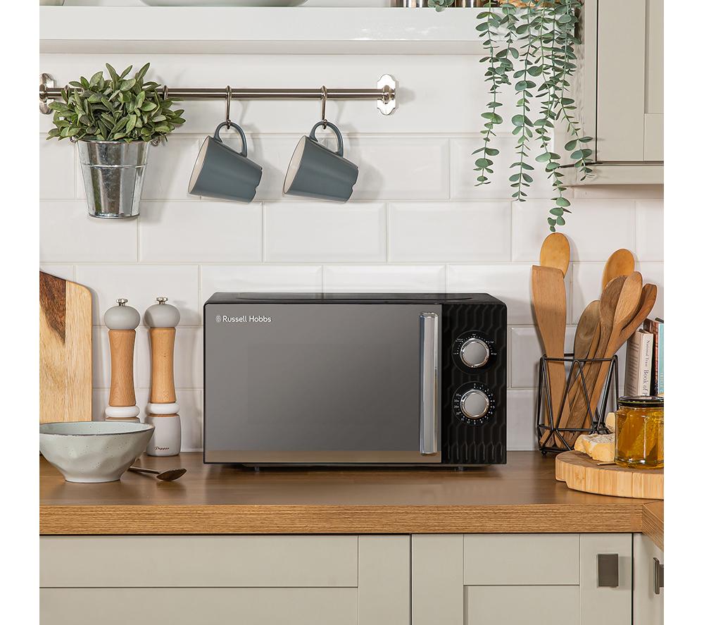 RUSSELL HOBBS Honeycomb RHMM715B Compact Solo Microwave - Black