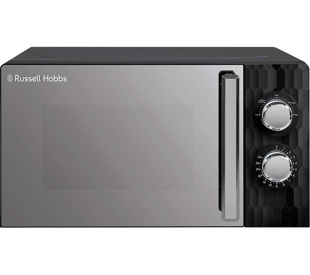 RUSSELL HOBBS Honeycomb RHMM715B Compact Solo Microwave - Black
