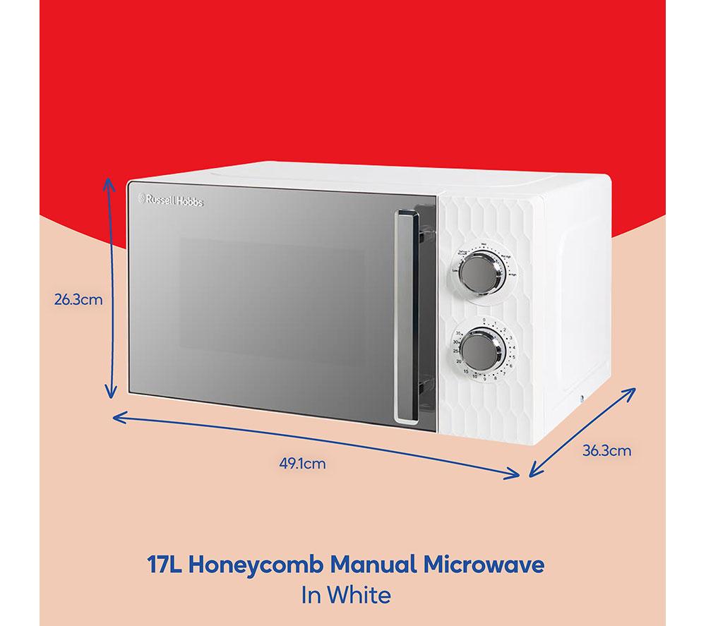 Microondas individual RUSSELL HOBBS Honeycomb RHMM715 - Blanco