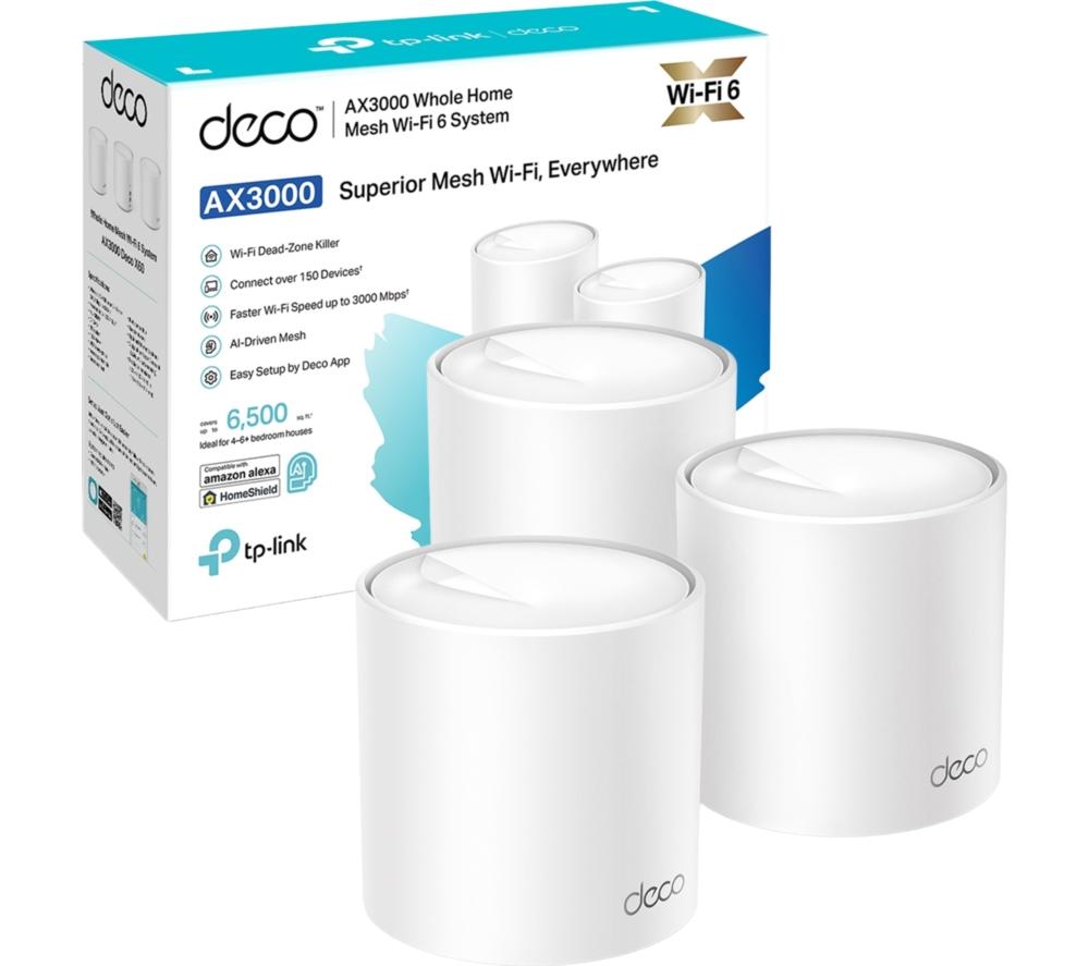 TP-LINK Deco X50 Whole Home WiFi System - Triple Pack